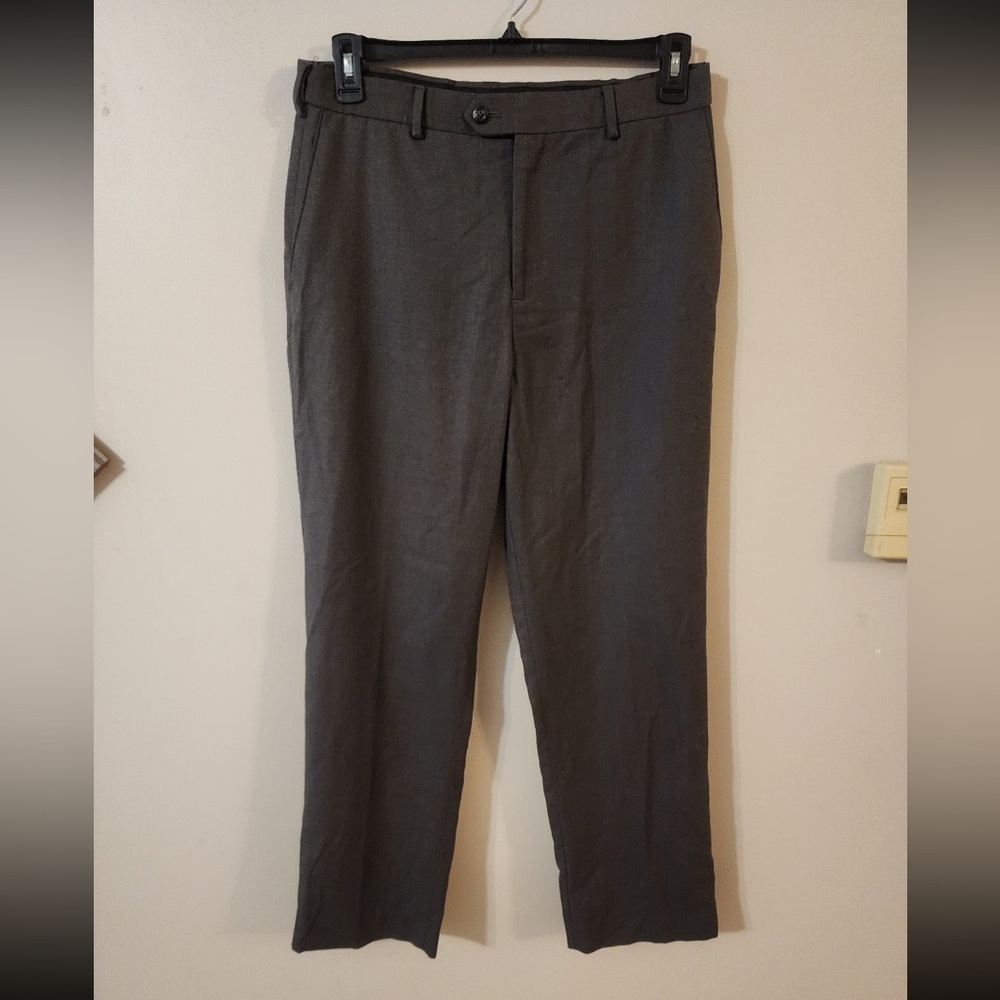 Mens croft & barrow dress pants grey size 34x30